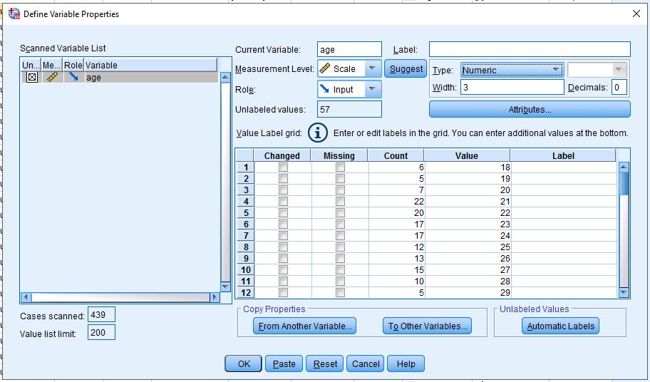 ENDRE VARIABEL Data > Define Variable Properties Bedre metode enn å endre