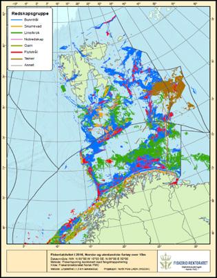 2.3.3 Fiskeri i særlig verdifulle og sårbare områder (SVO) I tidligere arbeid med forvaltningsplanen for Barentshavet er sju områder etter bestemte kriterier utpekt som SVO-områder.