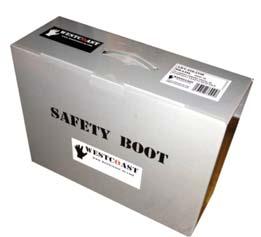 STØVLER Pakket i boks med håndtak PU-støvler er lette og isolerer godt mot kulde.