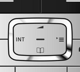 Betjening av telefonen Betjening av telefonen Styretast Nedenfor er styretasten markert med svart på siden (oppe, nede, høyre, venstre, på midten) der du må trykke i den aktuelle