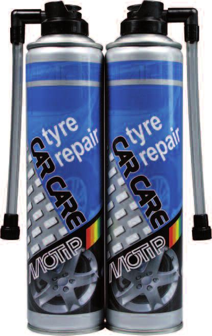 Tyre Repair Bike 75 ml Høykvalitets gummibasert spray for å utføre akutte reparasjoner på dekk.