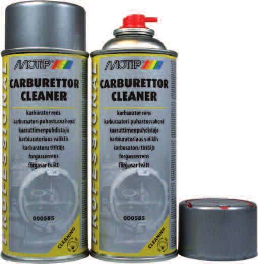 Motip tekniske aerosoler Carburetor Cleaner For innvendig og utvendig rengjøring av forgassere og
