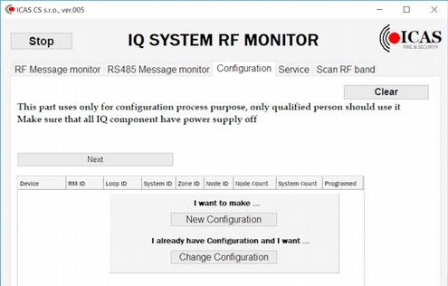 4. Sette opp et nytt system med sentral ucu-iq Viktig: Ikke start flere konfigurasjoner samtidig da alle systemer kommer med standard RF-kanal 52 fra fabrikk.