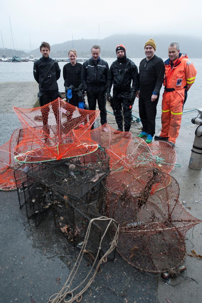 Erfaringer fra teineaksjoner i Drøbak Økt dykkeaktivitet i vintermånedene