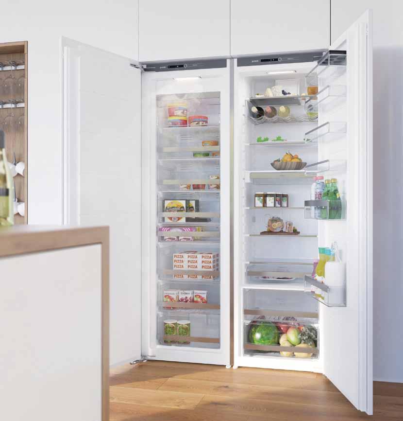 Kjøleskap VITAMINENES VOKTERE Selv om kjøleskapet ikke brukes til matlaging, er Gorenje-kjøleskap likevel krumtappen i ethvert kjøkken.