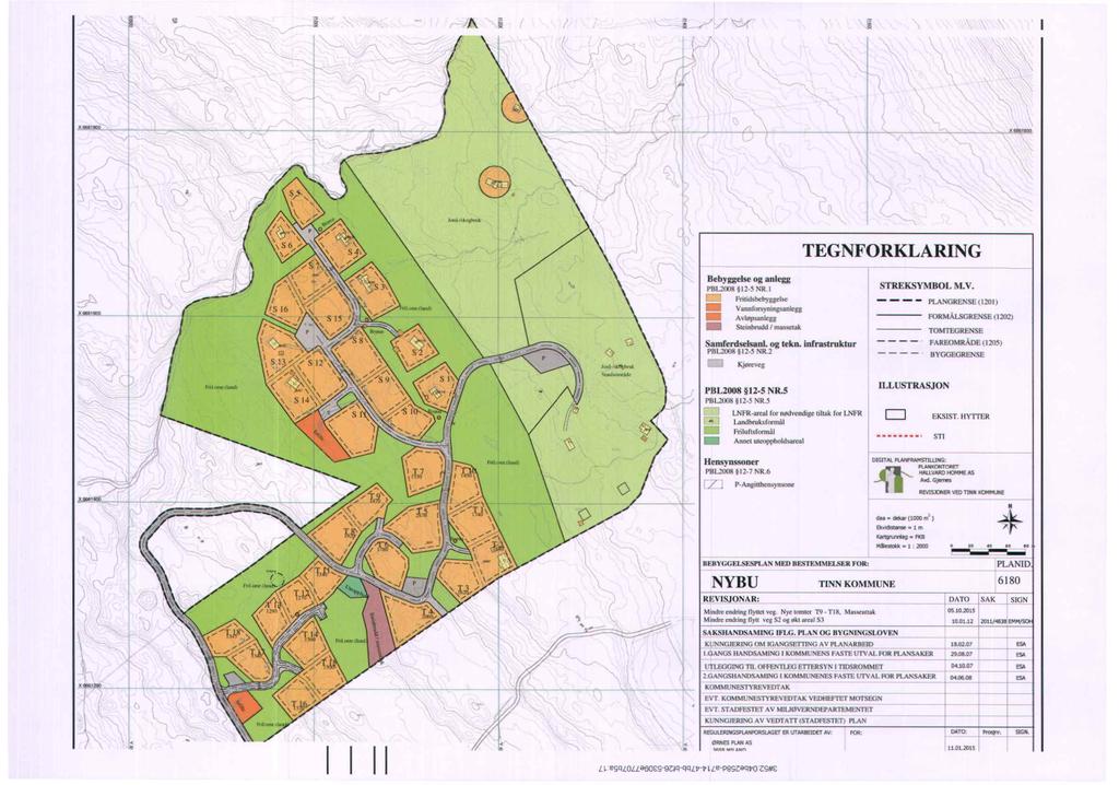 see erec TEGNFORKLARING Bebyggelse og anlegg P3t21110 12-5 NR I Frfiki.behyggeke ÇTI Vannfor»ninrankgg A.Icip.wflegg Stembrudd i maiseult Samferdselsanl. og lekn.