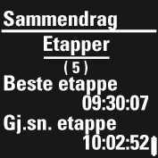 Etapper Beste etappe Gjennomsnittlig etappe Trykk på START for å se flere detaljer. Automatiske etapper Beste etappe Gjennomsnittlig etappe Trykk på START for å se flere detaljer.
