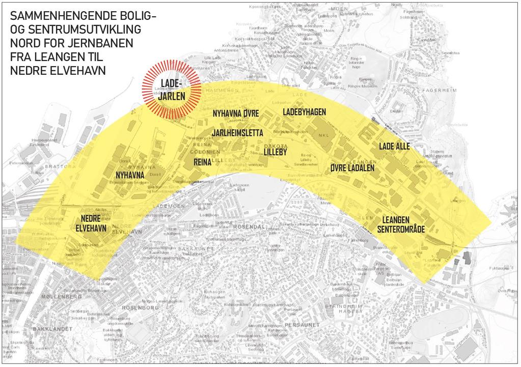 SENTRUMS- BEBYGGELSE Planområdet ligger som en del av en sammenhengende