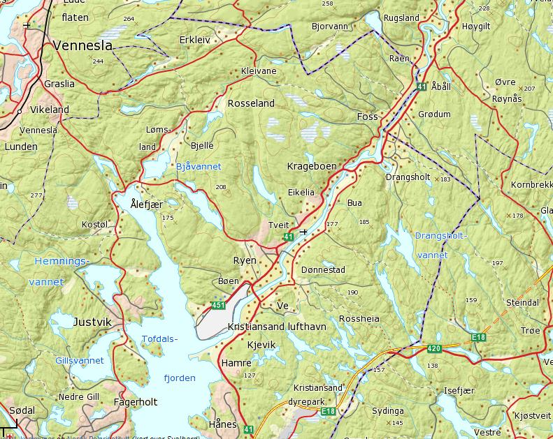OVERSIKTSKART ALLE TURMÅL Storemyrsteinen Høiehei Tveidevann vest Hellerdalsheia Nordretjønn Sjøhei Spordalseika Hesten
