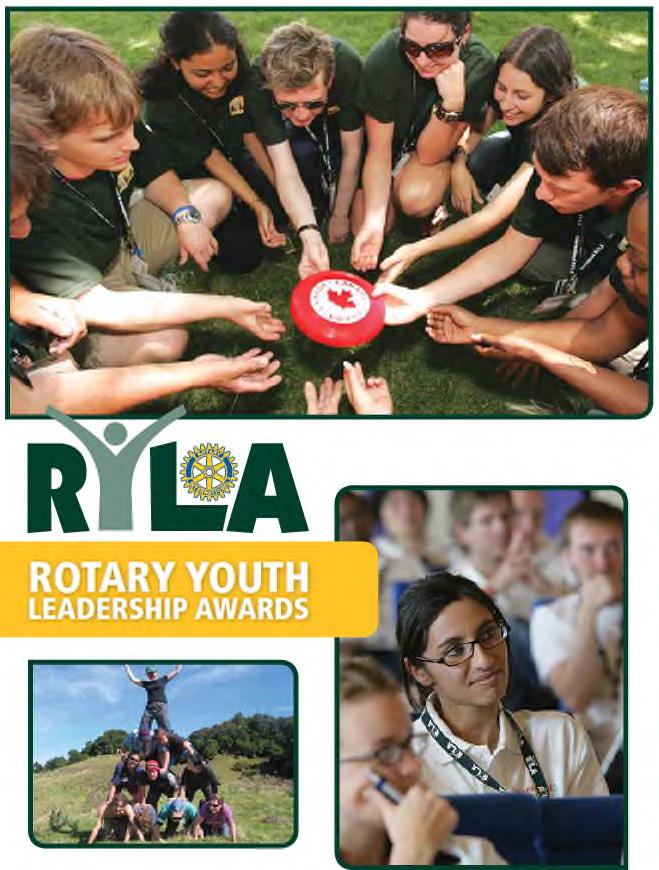 RYLA: Rotary Youth Leadership Awards Oslo 5. 7. april 2019 Innlosjering: Radisson Blu Hotel Oslo, Alna. Påmelding via klubbene!