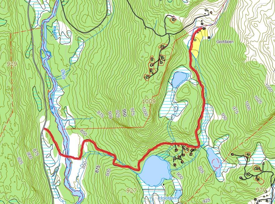 100 Søre Grotdalen Veg til søndre hyttefelt i Grotdalen Navneforslag: