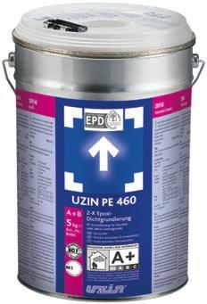 UZIN PE 460 2-k. epoksy primer til bruk på rustbehandlet stål før påføring av sementbaserte sparkelmasser på dekk.