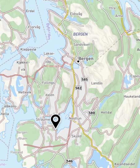 INNLEDNING Denne VA-rammeplanen er utarbeidet til planforslaget Steinsvikskaret boliger, gnr. 38 Bnr. 15 m.fl. i Ytrebygda bydel, Bergen kommune.