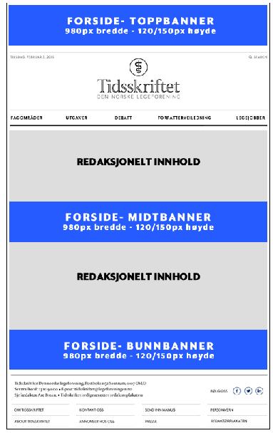 DIGITALE ANNONSER - TIDSSKRIFTET.NO TEKNISK DATA OG FORMATPLAN Tidsskriftet.