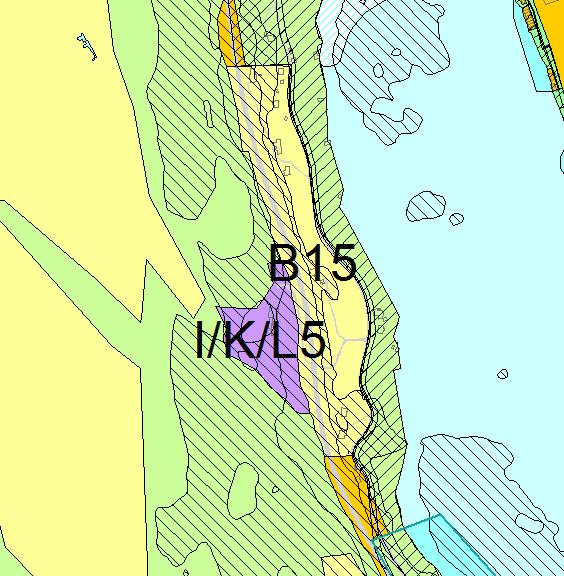 B15 Arna Arna 1:6000 Forslag til KPA2016 Kort beskrivelse Område B15 er på om lag 67 daa og inneholder 5 eneboliger, 1 tre-mannsboliger og 1 våningshus.