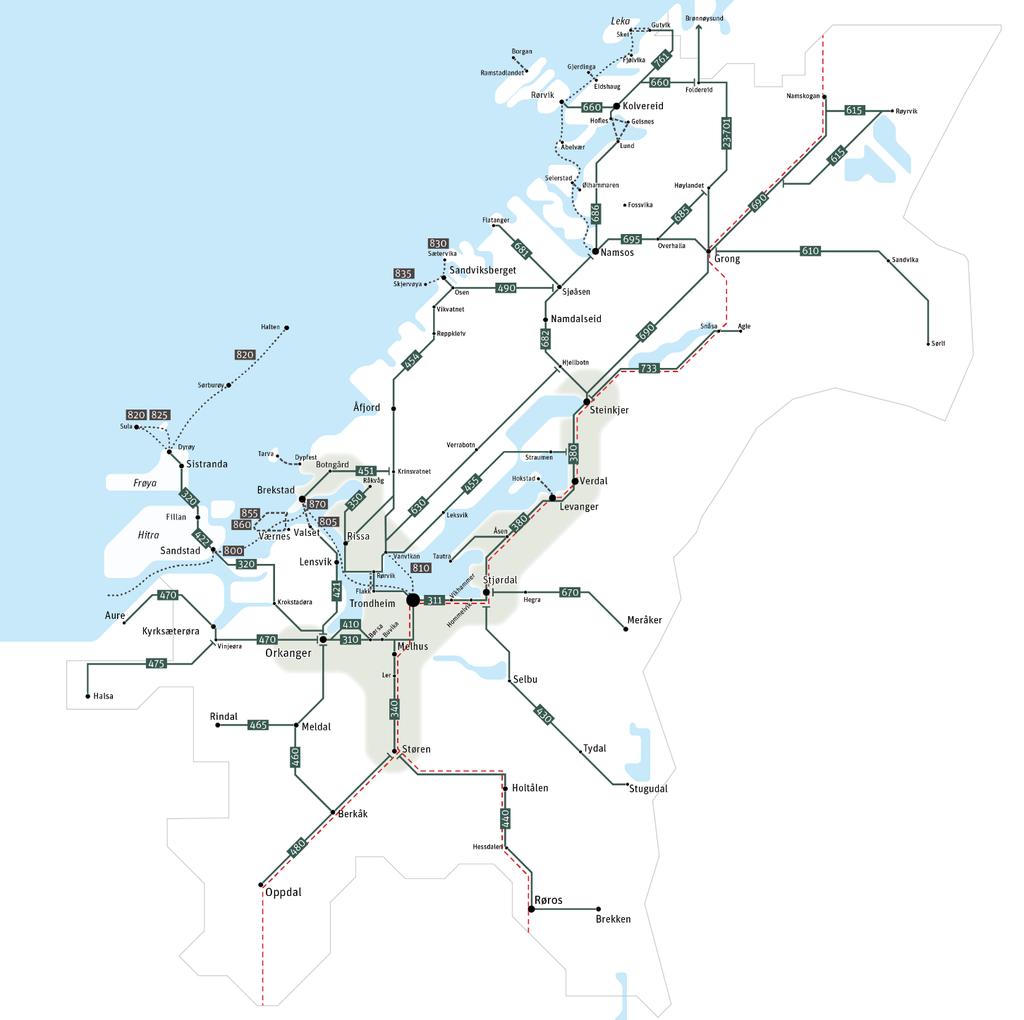 Figur 13: Intercity og Regionlinjer 7.4.