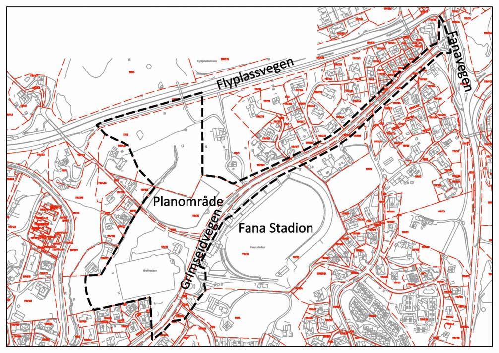 3. Lokalisering, topografi og temakart Området det er utarbeidet risiko- og sårbarhetsanalyse for følger samme planavgrensning som reguleringsforslaget.