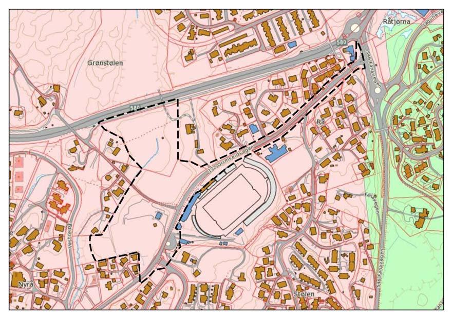 kart med planområdet