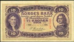 1-300,- 1303 100 kroner 1940, serie B.