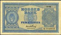 1318 1319 1320 1318 10 kroner 1950, serie M.0604774.