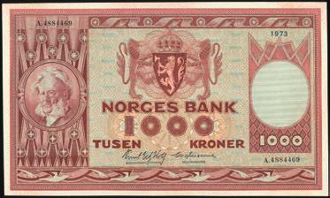 0 500,- 1320 10 kroner 1952, serie U.6701576.