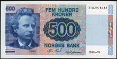 1-/2 100,- 1362 1363 1364 1362 50 kroner 1982, serie Z 0505087. Erstatningsseddel.