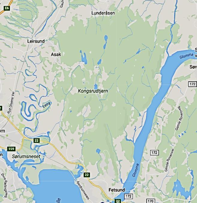 LANDSKAPSANALYSE - KU FOR JØLSEN NÆRINGSOMRÅDE 5 3 EKSISTERENDE SITUASJON Planområdet ligger innenfor "Leirjordsbygdene på Østlandet" Nibio`s inndeling av landskapsregion.