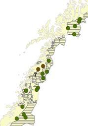 Region 7 25 Ynglinger av jerv i region 7 (Nordland) Antall registrerte ynglinger av jerv 2 15 1 5 9 1 1 12 12 4 2 6 7 213 214 215 216 217 Årstall