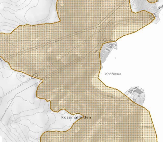 17 Bilde 14. Aktsomhetsområder for snøskred og steinsprang. Byggetiltak må tilfredsstille kravene til sikkerhet i henhold til TEK 17.