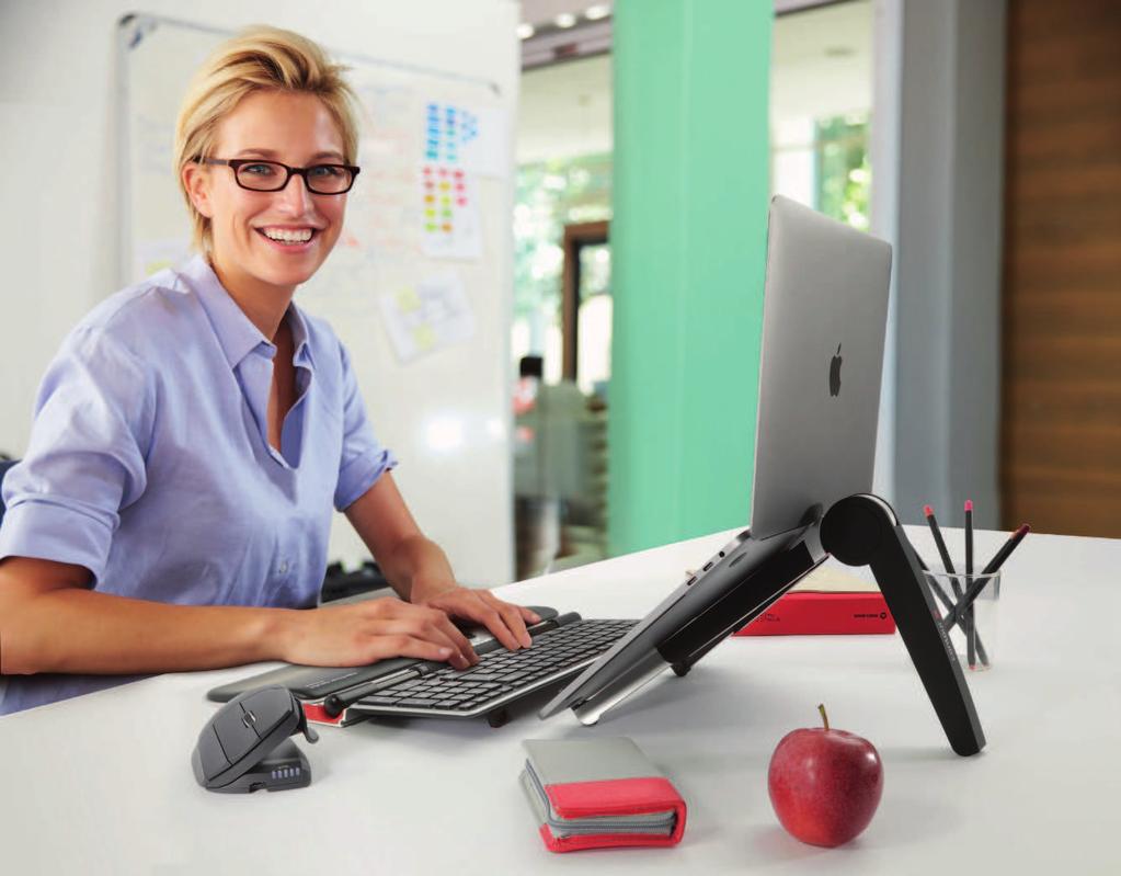 Større overskudd med god ergonomi Rollermouse Red Plus en helt ny måte å jobbe på! Sykefravær og plager direkte eller indirekte forårsaket av feil arbeidsstilling og utstyr er økende.