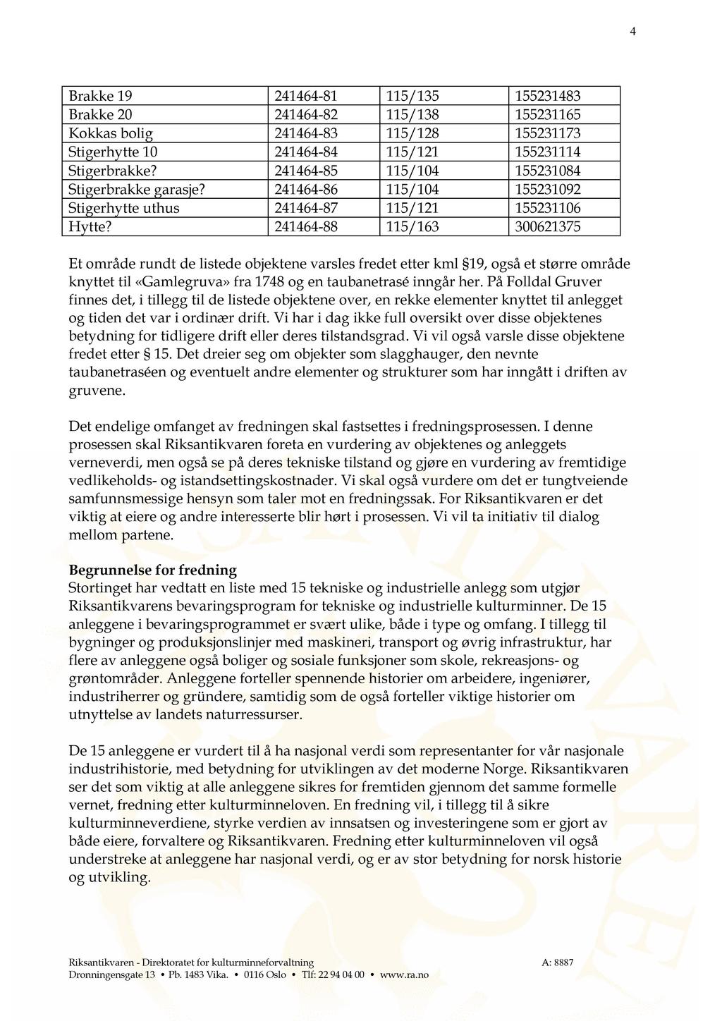 4 Brakke 19 Brakke 20 Kokkas bolig Stigerhytte 10 Stigerbrakke? Stigerbrakke garasje? Stigerhytte uthus Hytte?