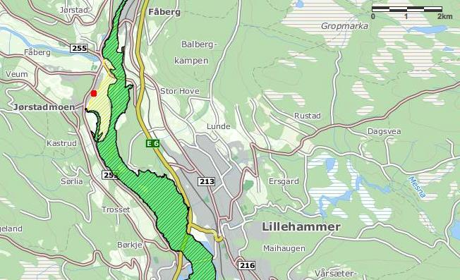 Figur 4: Forsøkslokaliteten på Biri. Foto tatt 18.08.