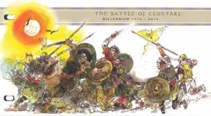 UTENLANDSKE FRIMERKER 1000 år siden slaget ved Clontarf Slaget ved Clontarf fant sted langfredag i 1014