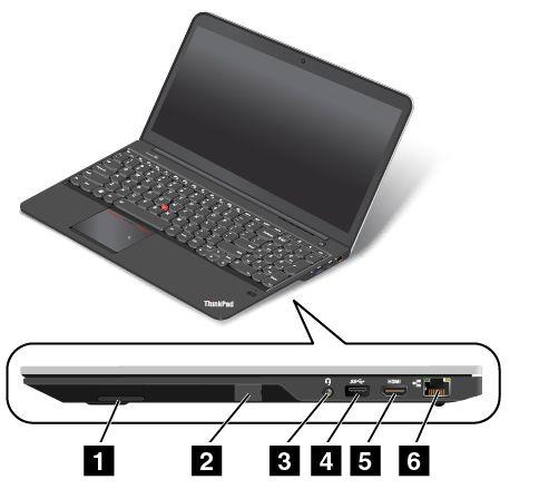 7 Systemstatuslampe (opplyst ThinkPad-logo) Den opplyste ThinkPad-logoen på håndstøtten fungerer som en systemstatuslampe. Datamaskinen har flere systemstatuslamper.