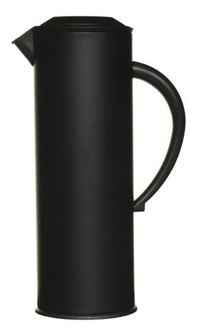 café Kaffekanne, 1 l svart matt Kaffekanne i lakkert stål.