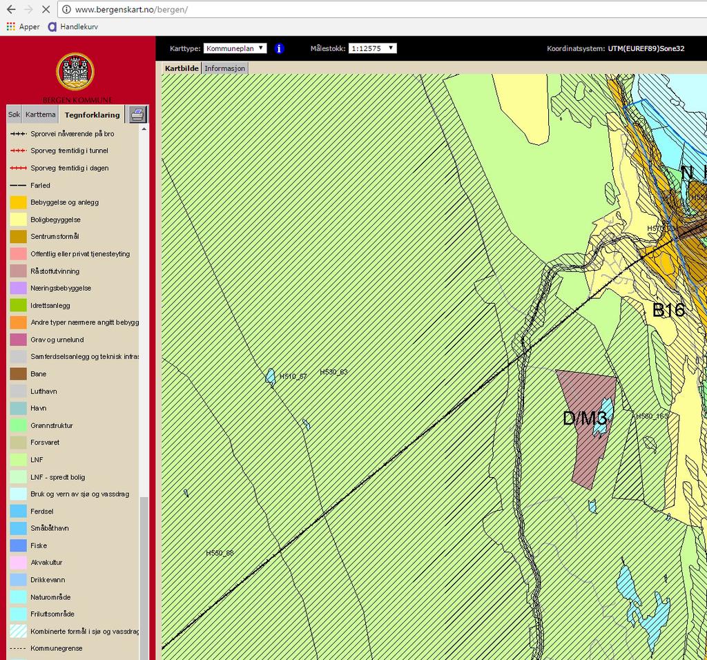 5 Gjeldende planstatus og overordnede retningslinjer 5.1 Kommuneplan I kommuneplanen er Arna jordsortering sitt eksisterende deponiområde registrert som mineralutvinning. Området rundt er LNF.