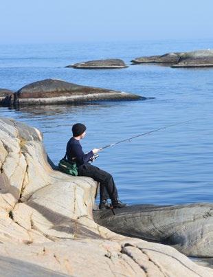 Flere steder er det godt fiske etter sjøørret. Fiske på Stangnes april.