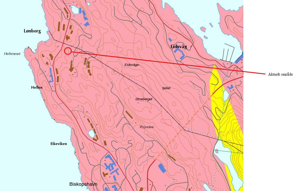 Berggrunn Berggrunnen i området er en del av Ulriken gneiskompleks, og består hovedsakelig av diorittisk til granittisk gneis, se figur 5.