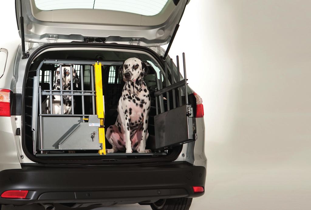 For smarte hundeeiere og for transport i bil tilbyr vi VarioCage.
