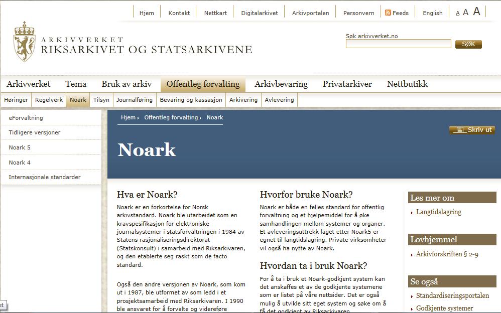 Norsk arkivstandard 23.10.