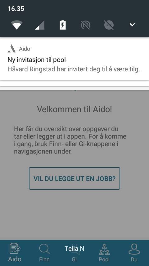 Å bli invitert i et pool, kan sammenlignes med å spørres om du