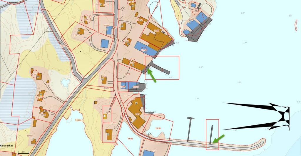 Fredvang Havn: Havnen har to kommunale kai. Helårsdrift.