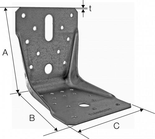 TEKNISK DATA Mål Mål [mm] Huller flik A Flik B NOBB nr. Ø12x32 A B C t Ø5 [mm] Ø12 [mm] Ø13 [mm] Ø5 [mm] Ø12 [mm] Ø13 [mm] [mm] ABR9015 41327081 89 89 60 1.