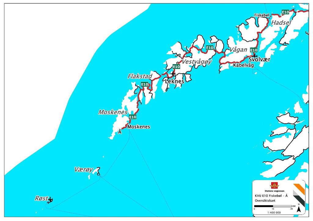 Situasjon Lofotregionen, befolkning og næringsliv 5 kommuner i KVUområdet, 25 000 innbyggere Værøy og Røst i