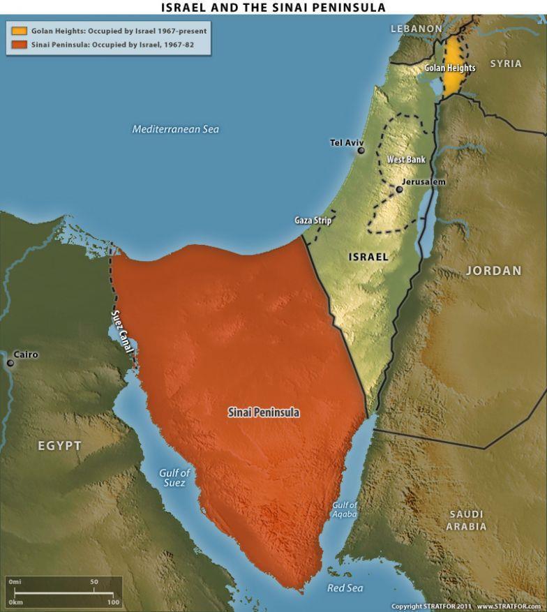 Kart 5: Israel etter