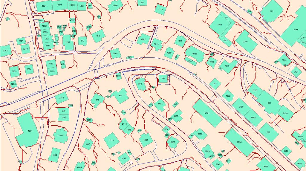 Resultat Punkttettheten for Bergen sine data er for