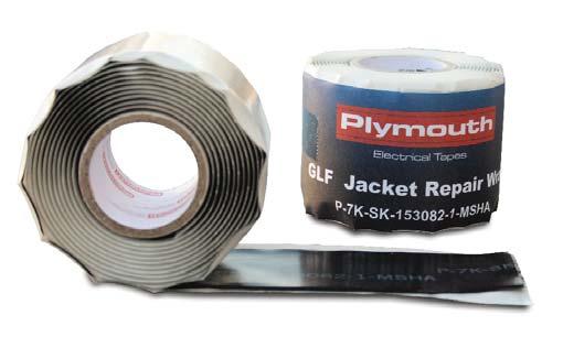 14 GLF Materiale: PVC Tykkelse: 1,3 mm Maks forlengelse: 200% Gjennomslagsfasthet: 18kV Bruksområde: Ekstremt solid tape som egner seg til reparasjon av skader på kabelens ytterkappe.