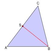 Medianene.5.7 a) En median deler alltid en trekant i to like store deler (arealer). Kan du vise dette ved hjelp av arealsetningen eller på en annen måte?