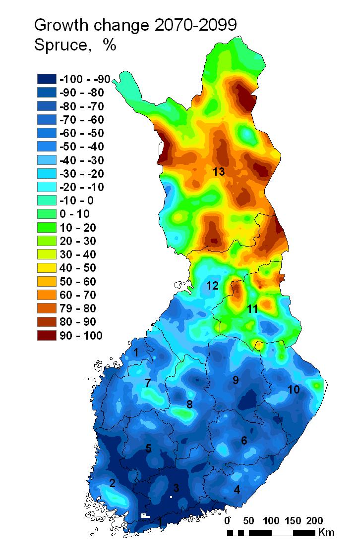 Sør- og midt-finland: tørke fører til at