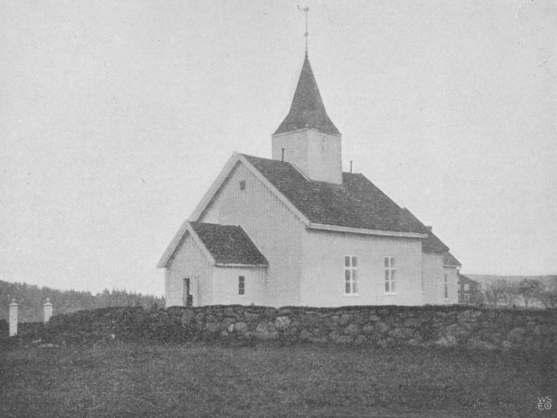 F.Pettersen 1905 Høyjord stavkirke før